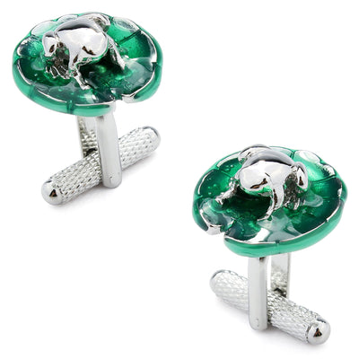 Frog on a Lily Pad Cufflinks