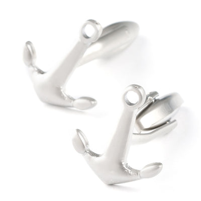 Silver Anchor Cufflinks