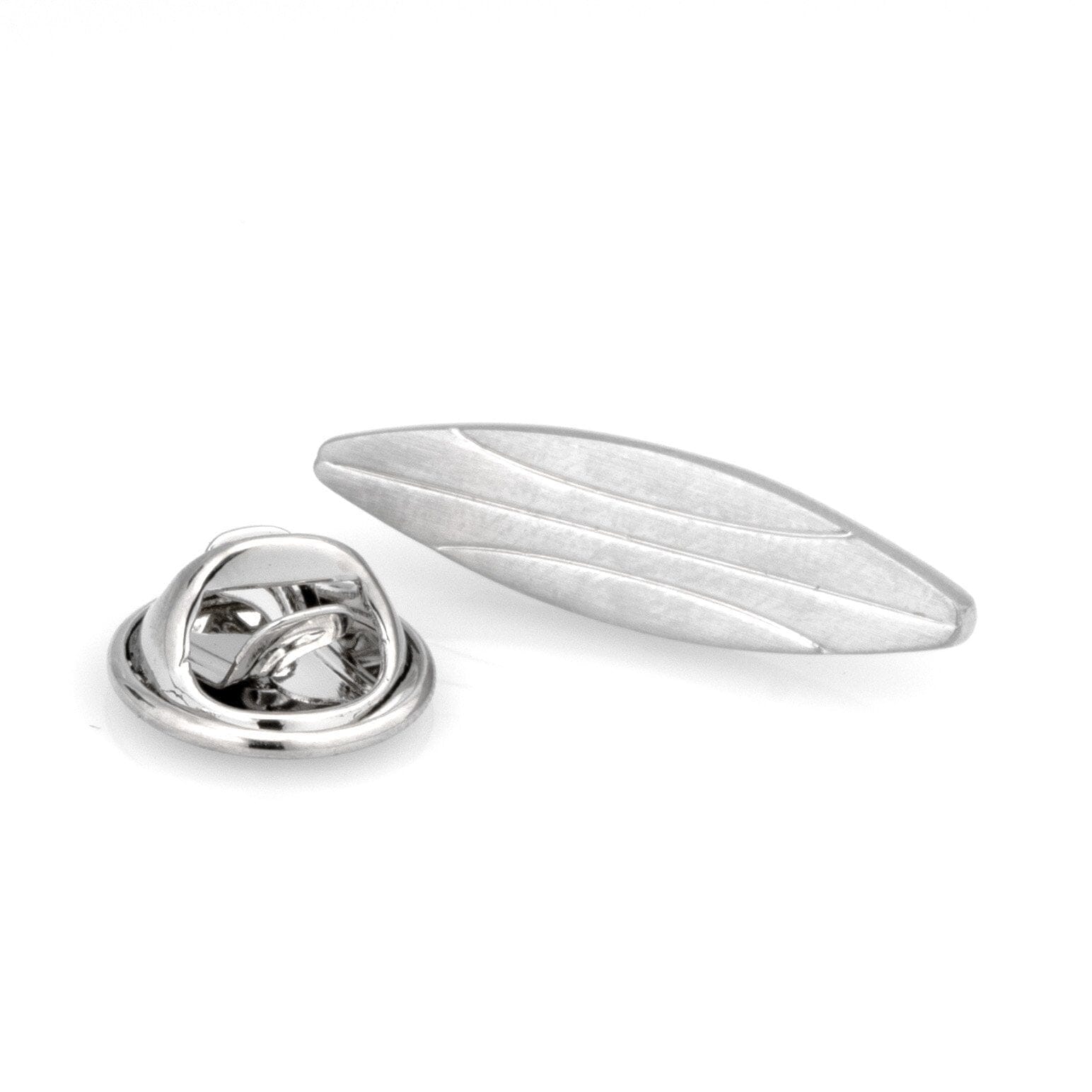 Silver Surfboard Lapel Pin Lapel Pin Clinks Default 