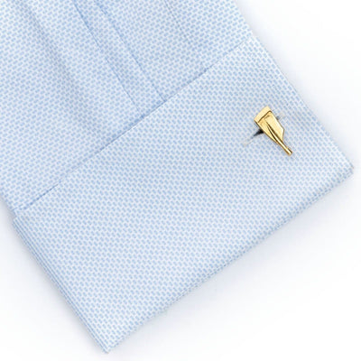 Gold Paddle Oar Cufflinks