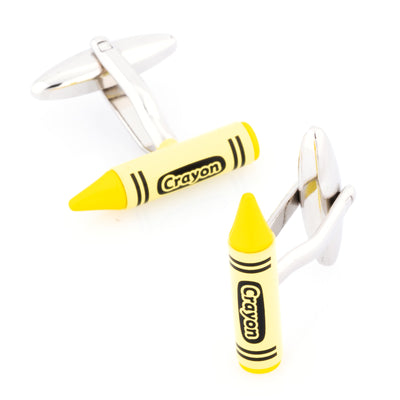 Yellow Crayon Cufflinks