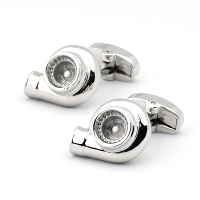 Silver Turbo Cufflinks