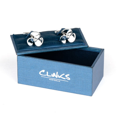 Silver Propeller Cufflinks