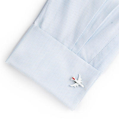 Commercial Jet Plane Cufflinks in Colour