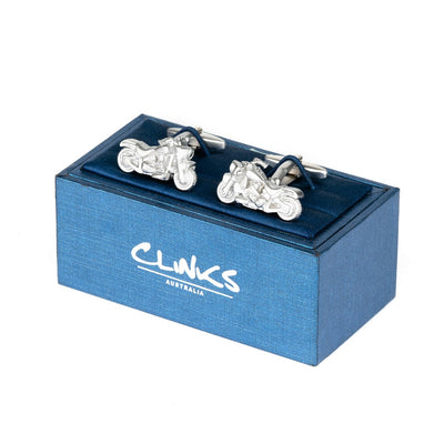 Silver "Harley" Motorbike Cufflinks