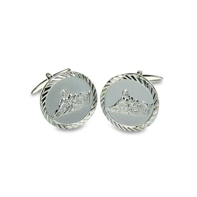 Aquarius Water Carrier Cufflinks (Round)