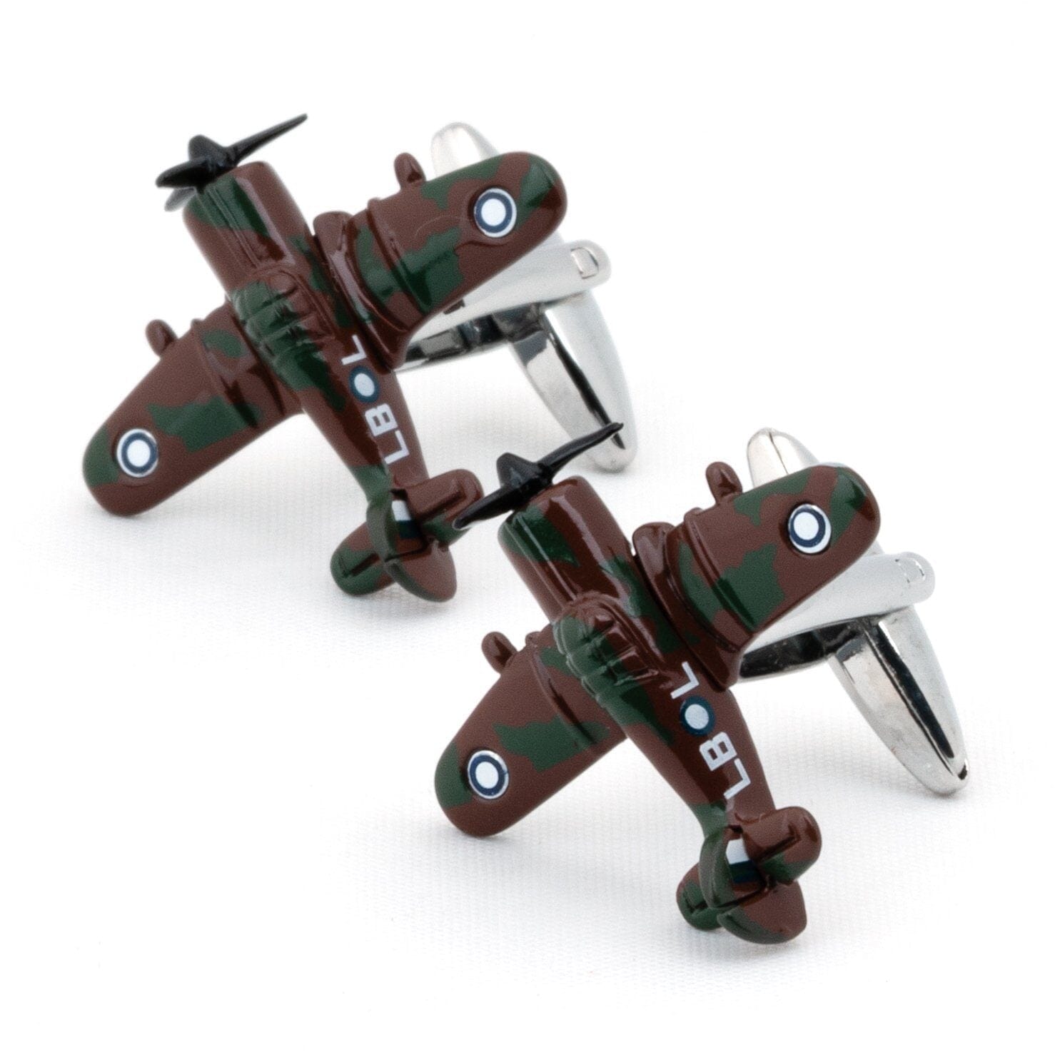 CAC Boomerang Fighter Airplane Cufflinks Camouflage Novelty Cufflinks Clinks Australia 