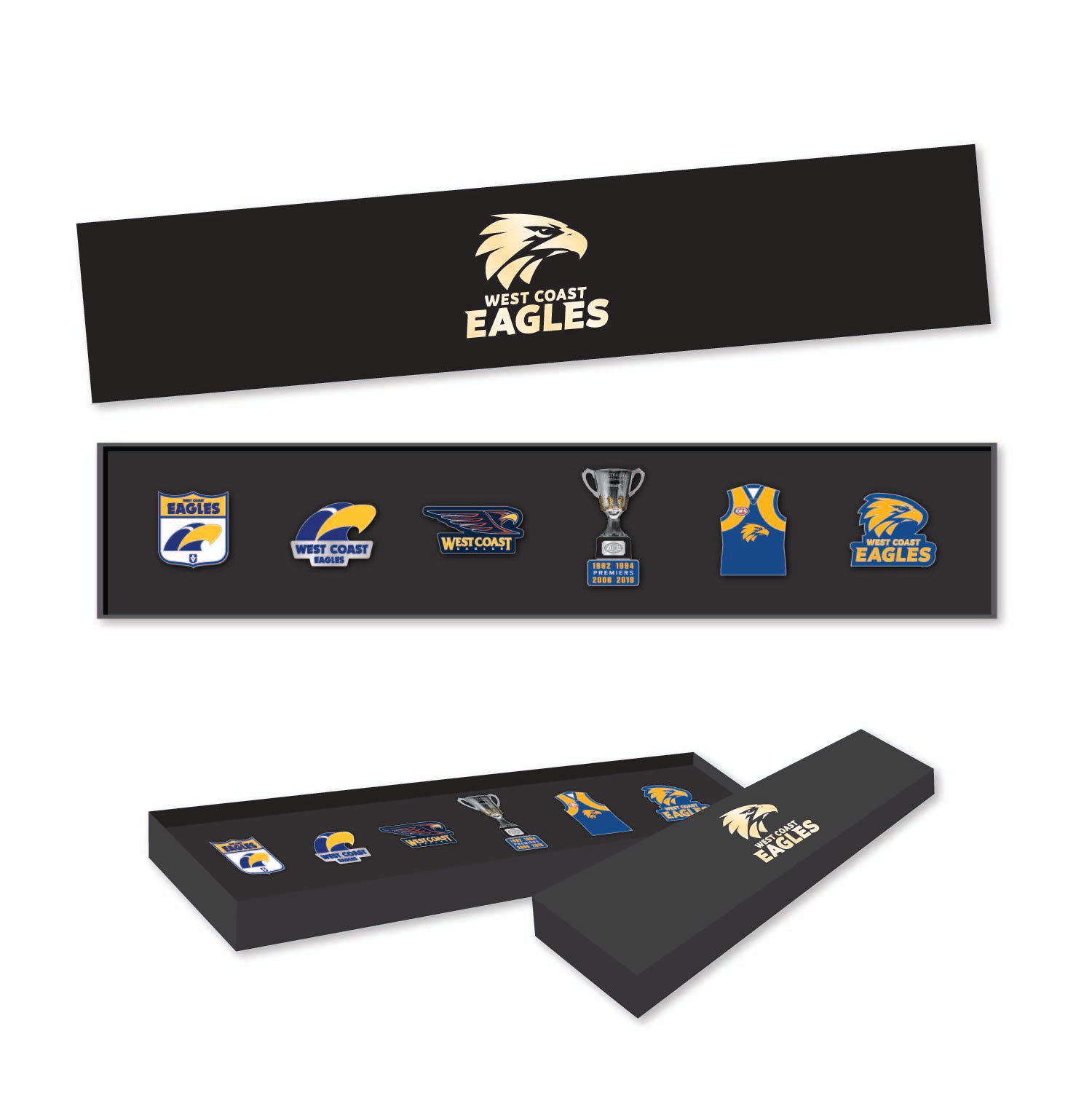 West Coast Eagles AFL Pin Set