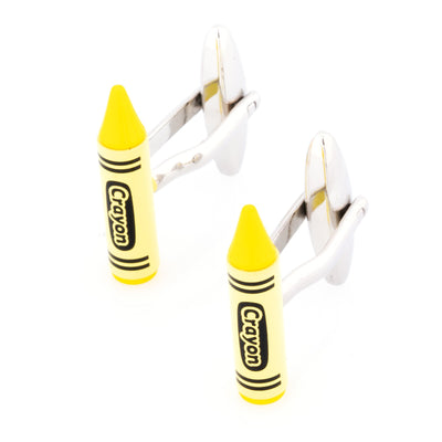 Yellow Crayon Cufflinks