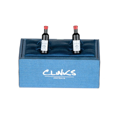 Shiraz Red Wine Bottle Cufflinks