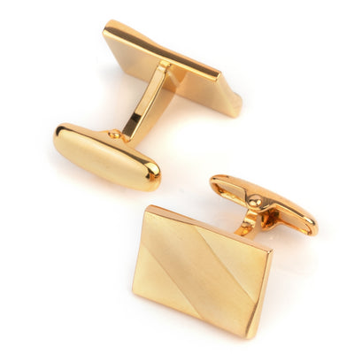 Classic Gold Ridge Cufflinks