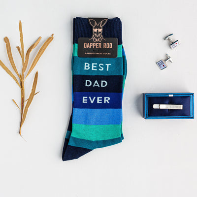 Best Dad Gift Set, Gift Set, Socks Gift Set, Cufflinks, Socks, Tie Bars, Location: SK2020+CL8441+TC1096, GS1010, Clinks.com