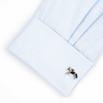 Racing Horses with Jockey (Colour) Cufflinks