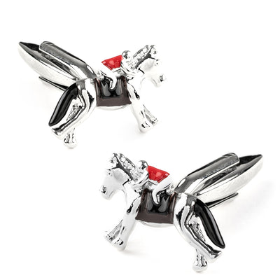 Racing Horses with Jockey (Colour) Cufflinks