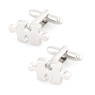 Silver "Puzzle" Jigsaw Cufflinks