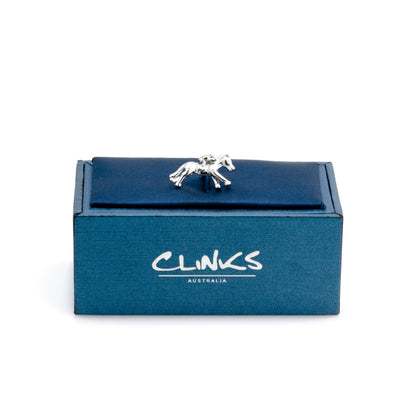 Melbourne Cup Horse Racing Silver Lapel Pin