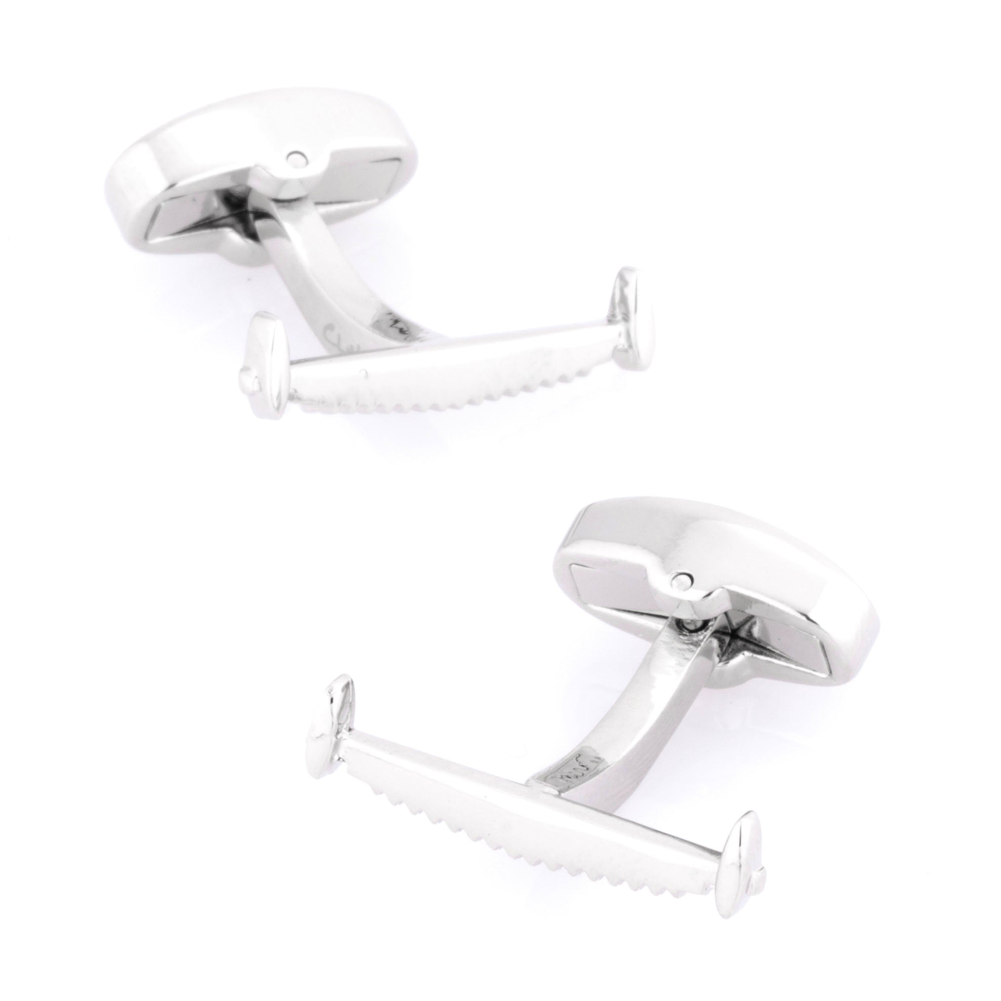 Double Handle Saw Cufflinks