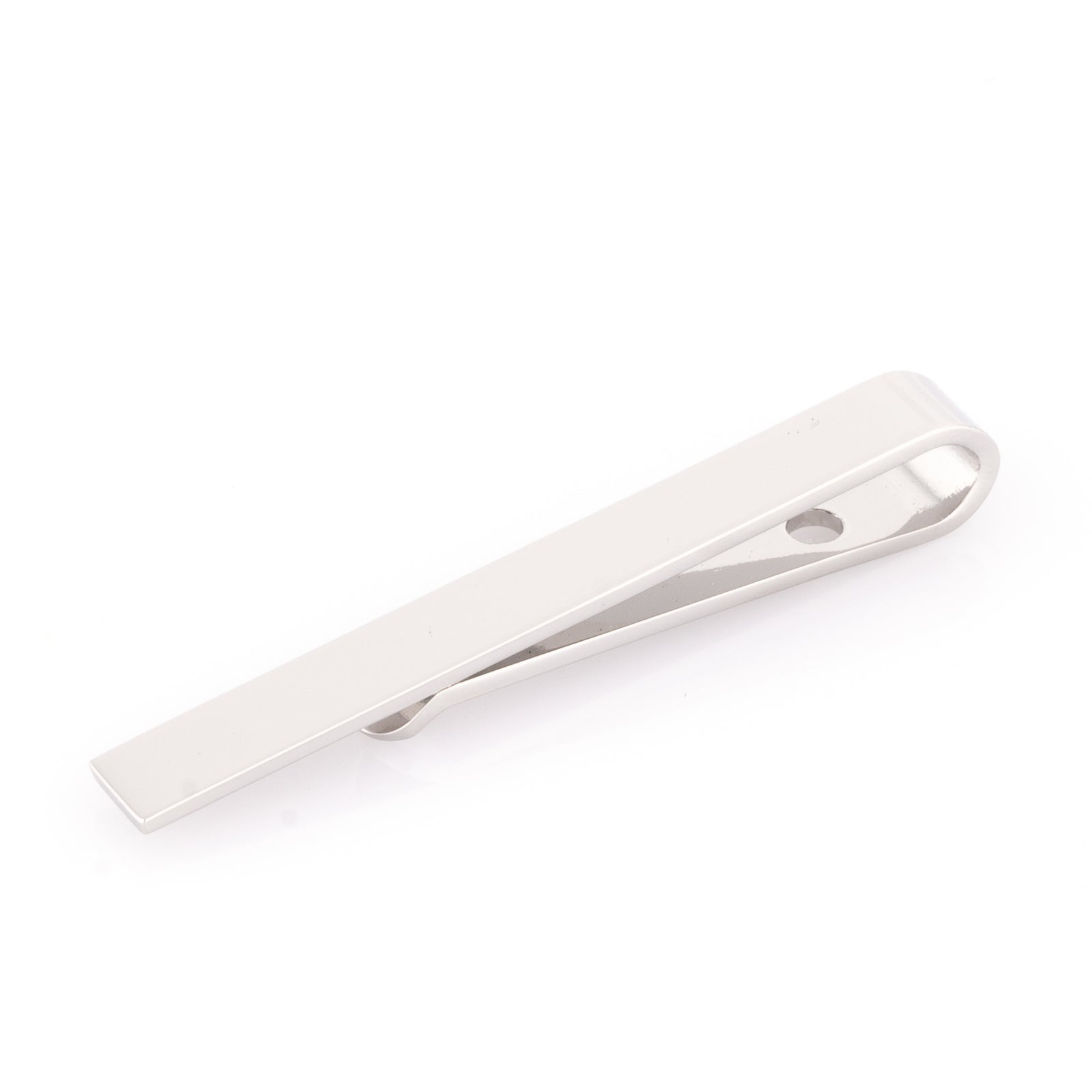 Small Shiny Silver Tie Bar 44m