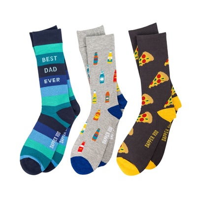 Dad Pizza & Beer Socks Gift Sets, Dad Pizza & Beer Gift Set, Socks Gift Set, Gift Sets, Location: SK2020+SK2040+SK2031, SS5013, Clinks.com