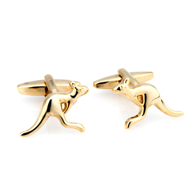 Australian Gold Kangaroo Cufflinks