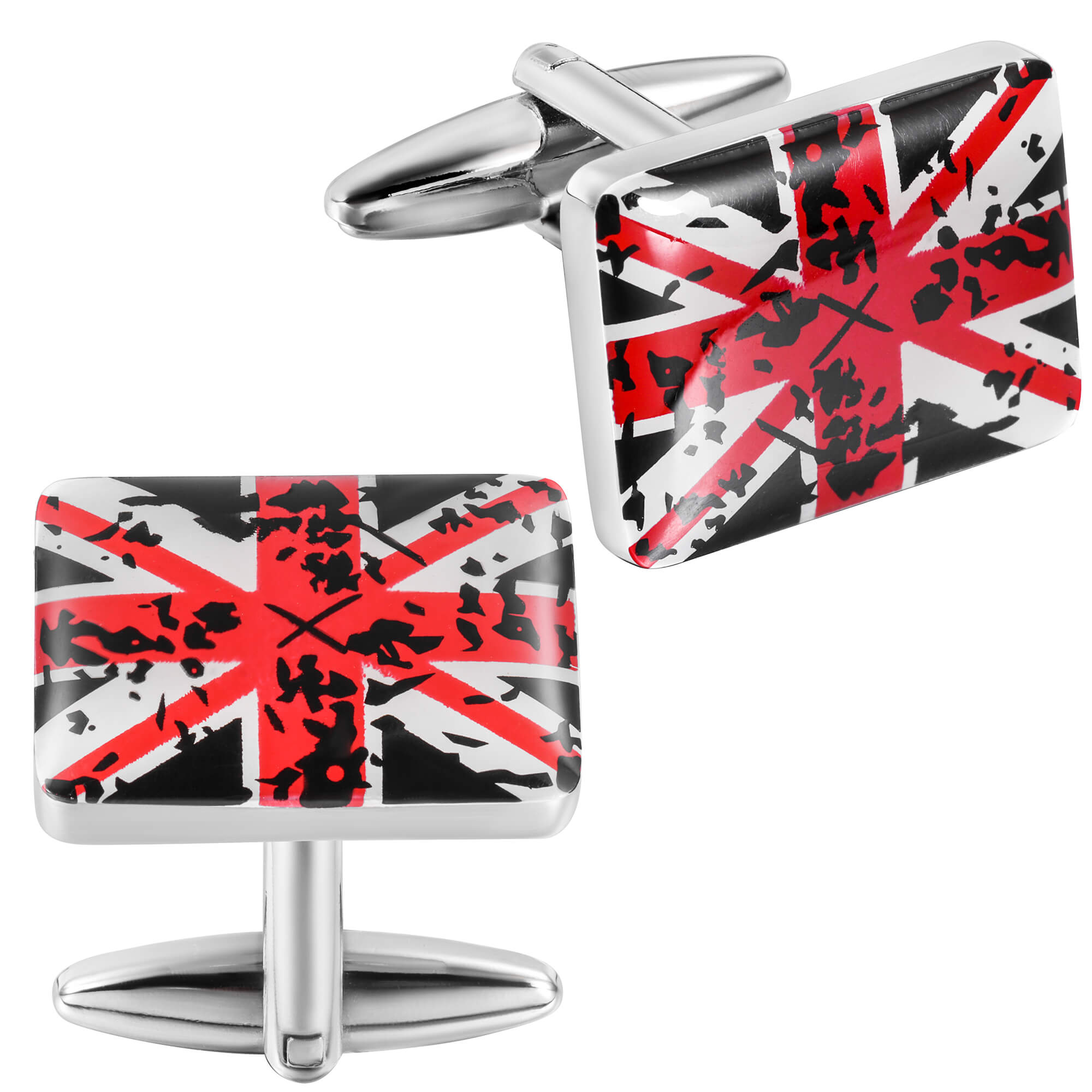 Vintage Distressed UK Union Jack Cufflinks