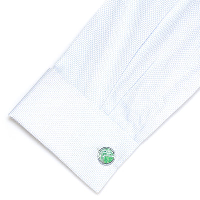 Upcycled Round Circuit Board Cufflinks