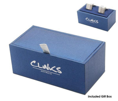 Skiing Silver Cufflinks