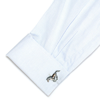 Silver Galloping Horses Cufflinks