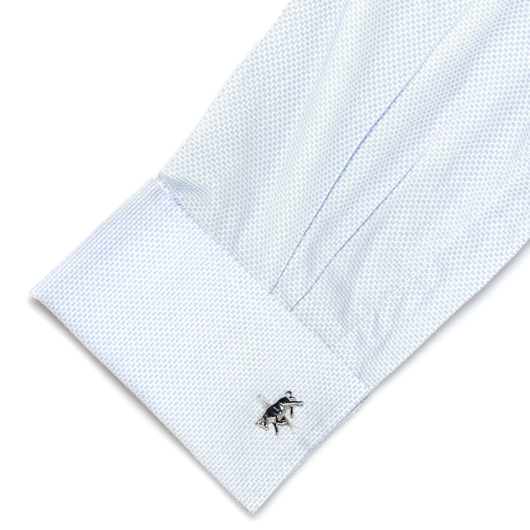 Charging Bull Silver Cufflinks Novelty Cufflinks Clinks Australia 