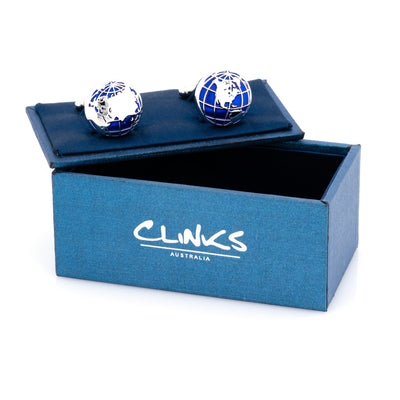 World Map Cufflinks