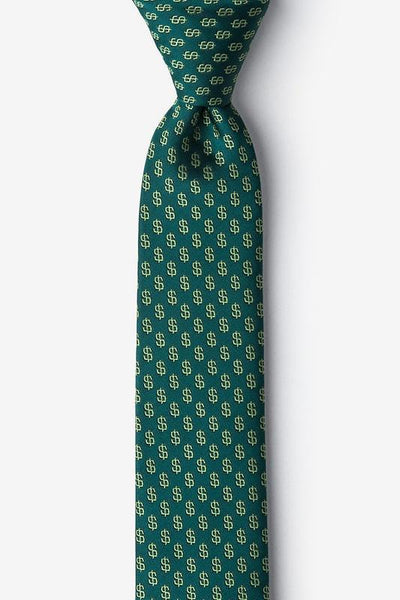 Dollar Signs Skinny Tie