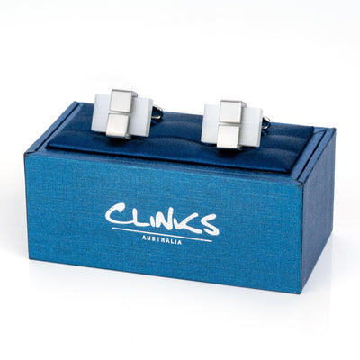 White Ice Cateye Cufflinks