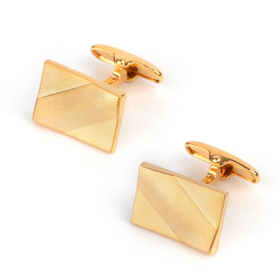 Classic Gold Ridge Cufflinks