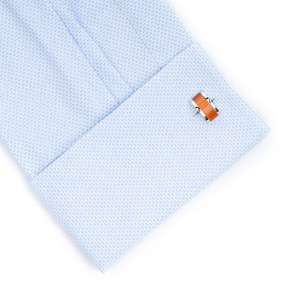 Sunset Orange Cateye Cufflinks