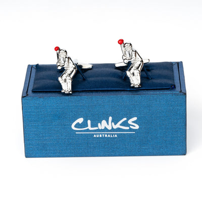 Cricket Batter Cufflinks