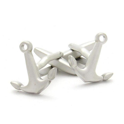 Silver Anchor Cufflinks