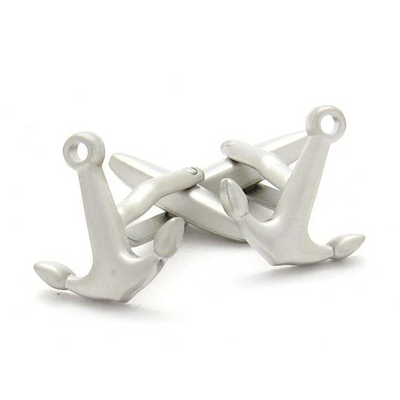 Silver Anchor Cufflinks