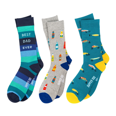 Dad Fishing Socks Gift Set