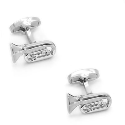 Tuba Cufflinks Silver