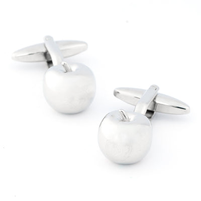 Silver Apple Cufflinks