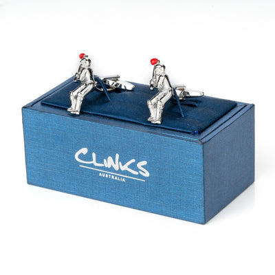 Cricket Batter Cufflinks