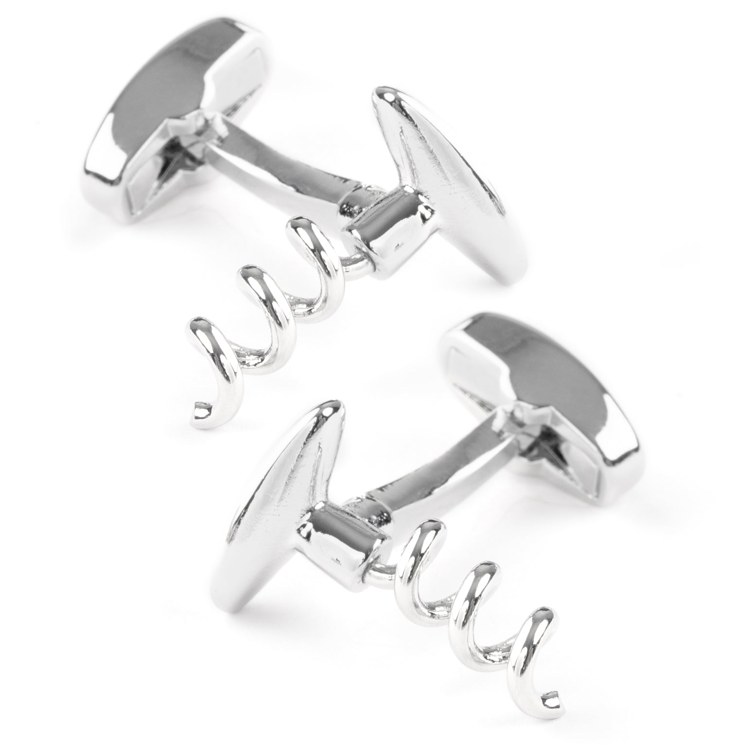 Corkscrew Wine Cufflinks